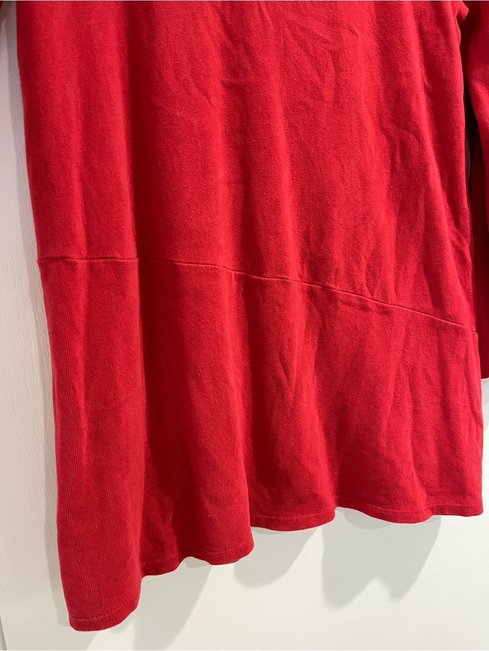 pure jill Red Soft-Touch Cotton Women’s Tunic Long Sleeved Top - Picture 2 of 10